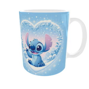 Taza Stitch Corazón Azul Personalizada – Regalo Original | Envío Gratis Perú