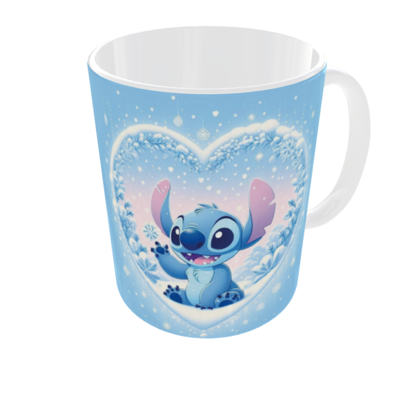 Taza Stitch Corazón Azul Personalizada – Regalo Original Envío Gratis Perú..