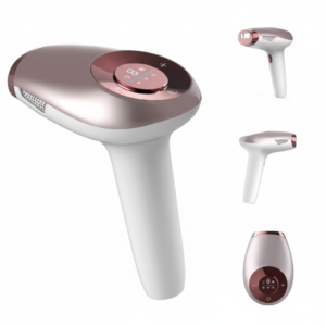 Depiladora IPL Dorada Premium con Enfriamiento ICE, Pantalla Táctil LCD y 999,999 Pulsos Depilación Indolora